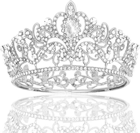 Wecoe Small Crown Tiara for Flower Bouquets Accessories Mini Crown Birthday Crown Cake Decorations Wedding Hair Accessories Ornaments Gifts in Kuwait