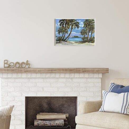 Stupell Industries Summer Palms Landscape Wall Plaque Art by Paul Brent in Saudi Arabia