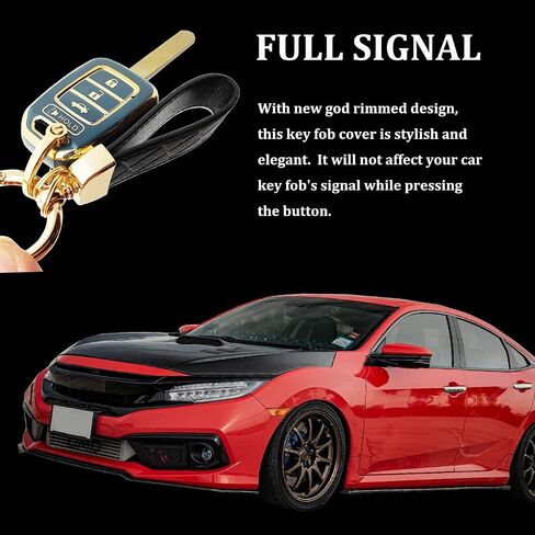حافظة غطاء حماية للمفتاح من مادة TPU متوافقة مع Honda 2013-2016 Honda Accord 2014-2015 CRV 2014-2015 Civic Key Fob (أبيض) in Kuwait
