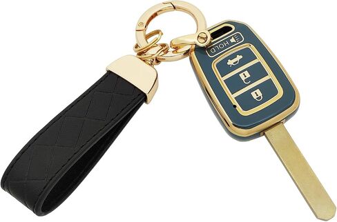 حافظة غطاء حماية للمفتاح من مادة TPU متوافقة مع Honda 2013-2016 Honda Accord 2014-2015 CRV 2014-2015 Civic Key Fob (أبيض) in Kuwait