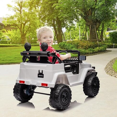 Ride on Truck Car, 12V 7AH Licensed Toyota Ride on Car with Remote Control, Battery Powered Kids Car with Spring Suspension, EVA Tires, USB, Music, LED Lights,Ride On Toy for Kids (Pink) in Saudi Arabia