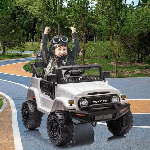 Ride on Truck Car, 12V 7AH Licensed Toyota Ride on Car with Remote Control, Battery Powered Kids Car with Spring Suspension, EVA Tires, USB, Music, LED Lights,Ride On Toy for Kids (Pink) in Saudi Arabia
