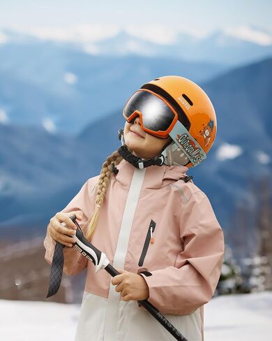 خوذة التزلج OutdoorMaster MIPS للأطفال، خوذة التزلج على الجليد للبنين والبنات والشباب، هيكل PC متين، رغوة EPS الواقية و12 فتحة تبريد، خوذة الثلج الملائمة للقرص، خوذة التزلج على الجليد الرياضية المعتمدة in Saudi Arabia