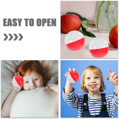 BESPORTBLE 50Pcs Vending Machine Capsules, 2.7 Inch Empty Round Vending Capsules Plastic Gumball Machine Containers for Prizes Party Favors in Kuwait