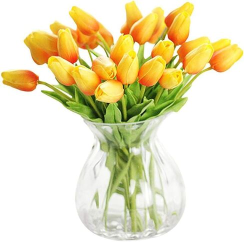 XHSP 30 pcs Real-touch Artificial Tulip Flowers Home Wedding Party Decor in Kuwait