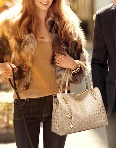 YAQUUNICER المرأة الاصطناعية بولي Leather حقيبة الجراب الجلدية حقيبة هوبو على ظهره 4 قطعة الكتف العلوي مقبض حقيبة يد كروس in Saudi Arabia