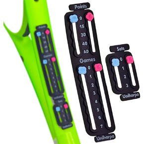 Uniharpa Tennis Scoreboard Black Pickup Scoreboard Tennis Accessories Portable Tennis Racket and Paddle Scoreboard for Tennis Training Tennis tournaments Tennis Beginners
