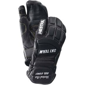 Hestra Unisex RSL Comp Vertical Cut 3-Finger Mitt, Windproof, Insulated Alpine Ski Racing Mittens for Men & Women