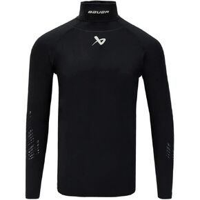 Bauer - Youth Long Sleeve Neckprotect (Black, M)