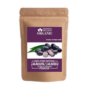 Blessfull Healing Organic 100% Pure Natural Jamun/Jambu Powder | 100 Gram / 3.52 oz