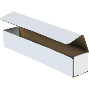 BOX USA BM1222 Corrugated Mailers, 12" x 2" x 2", White (Pack of 50)