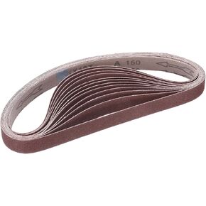 HARFINGTON 12pcs (4 Each of 80/120/150 Assorted Grits) Aluminum Oxide Sanding Belts 1" x 30" Ring Abrasive Belts Metal Polished Sandpaper for Belt and Disc Sander