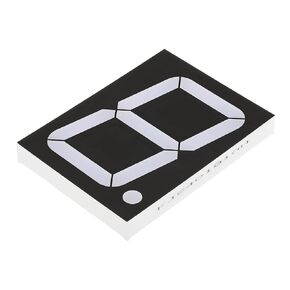 PATIKIL LED Display Digital Tube, Common Cathode 7 Segment 10 Pin 1 Bit 9.5V 4" Digit Height LED Display Module for Electronic Driver Board, Red