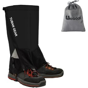 Gaiters for Hiking Waterproof, Leg Gaiters with Upgraded Zipper Design, Lightweight Shoe Gaiters for Men Women, Dirt-Proof Ripstop Hiking Gaiters, Breathable Boot Gators for Hunting