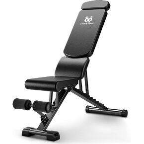 Adjustable Weight Bench for Home Gym with Headrest - Foldable Workout Bench Press, 800lb Capacity for Exercises Incline Flat Decline Sit-Ups