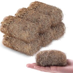 6 Pcs Fine Grade Bronze Wool Pads 0.7 Ounce Wool Hand Pad Brass Wool Copper Wool Soft and Reusable Bronze Wool Pads for Polish, Smooth, Stand Strip Wood and Metals Surfaces
