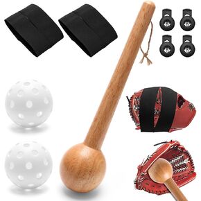 Baseball Glove Break in Kit, Create Ball Shaped Pocket Baseball Glove One-Piece Structure Baseball Glove Mallet 2ps Baseball Glove Wraps 4ps Glove Locks Baseball 2ps Plastic Practice Ball