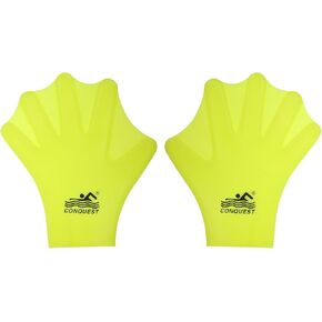 PATIKIL Silicone Swimming Gloves, Webbed Swim Gloves Unisex Full Finger Water Resistance Training Gloves for Adult Aquatic Training