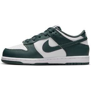 Nike Little Kid's Dunk Low White/Vintage Green Preschool (FB9108 120)