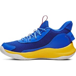 Under Armour Big Kids Grade School Curry 3Z7 Basketball Shoes 3026623 (Blue/White/White, US Footwear Size System, Big Kid, Numeric, Medium, 5)