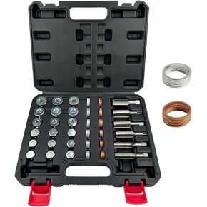 TR TOOLROCK 84 Pcs Oil Pan Drain Plug Thread Repair Kit, Metric Oil Drain Plug Repair Kit, M13 M15 M17 M20 M22