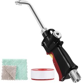 Oil Control Valve Dispenser Nozzle, Air Operated Oil Gun with 1/2-Inch NPT Inlet, Portable and Removable Oil Dispenser Nozzle - Optional Gear Flow Meter Installation Available