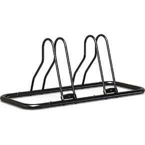 Simple Houseware 5 Bike Bicycle Floor Parking Adjustable Storage Stand, Black