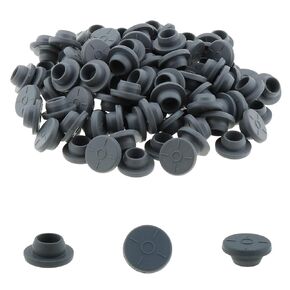 DGZZI 100PCS Butyl Rubber Stoppers for Vials Medical Bottle Stoppers for 20mm Glass Bottles and Liquid Culture Jars