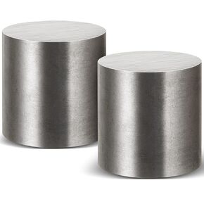Zonon 2 Pieces 3" Diameter x 3" Cold Rolled Steel Rod Stainless Steel Round Bar for Metal DIY Crafts Handle Material Gasket Mechanical Parts Smooth Cutting