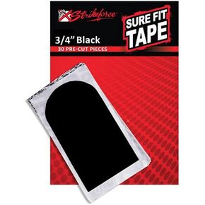 KR Strikeforce Sure Fit Tape Black Pack of 30-3/4 Inch