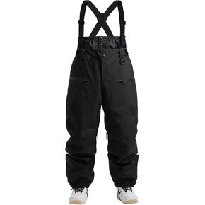 IMPHUT Snow Bibs Men Ski Pants Baggy Snowboard Bibs Pants Overall Insulated Waterproof Windproof Warm Winter