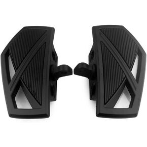 Boldness Motorcycle Footpegs, Foot Peg Front Pegs Footrests Adjustable Footboards Fits for Harley Electra Glide Softail Dyna Chopper with 10mm connector