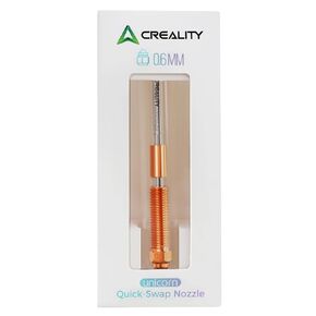 فوهة K1C الأصلية الرسمية من Creality، فوهة طابعة ثلاثية الأبعاد سريعة التبديل مقاس 0.4 مم قطعة واحدة مع كسر الحرارة من سبائك التيتانيوم، وسبائك النحاس وفوهة فولاذية صلبة لـ K1C، K1 Max
