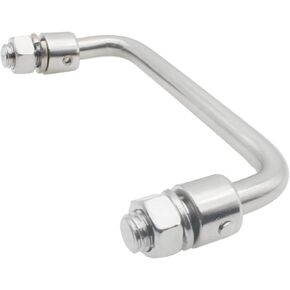 1 Pcs Folding Pull Handle Stainless Steel Toolbox Handle U-Shape Cabinet Handles for Doors Window Cabinet Toolbox Hardware Parts