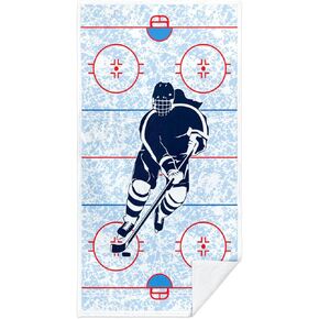 ChalkTalkSPORTS Hockey Premium Beach Towel | Hockey Rink