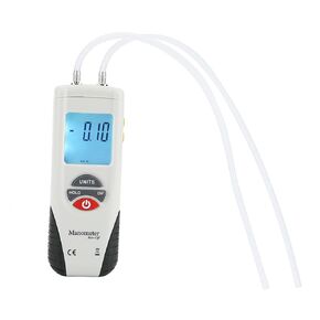 HT-1890 Handheld Differential Pressure Gauge Digital Manometer with Large LCD Backlight Display 11 Selectable