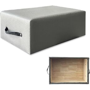 Pilates Reformer Sitting Box，Pilates Equipment Pilates Box Pilates Reformer Accessory for Exercises for Stretching Balance Exercise Home Gym Pilates Accessories Gray