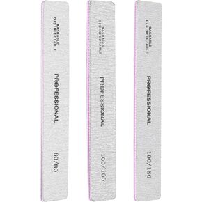 HARFINGTON 5pcs Sanding Sticks 80/100/180 Grit Double Side Moon Shape Polishing Sticks for Fine Rough Sanding Plastic Models Assorted Metal Wood Buffing Sanding Tools