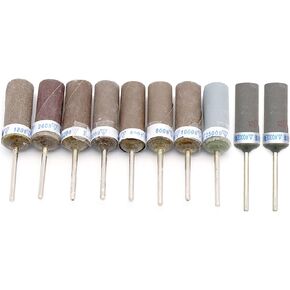 Grit 180 to Sand Paper Practical Cylinder Sandpaper Rod Sticks Grinding Heads for Jewelry Making Rotary