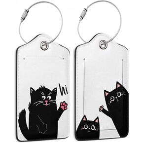 Red Spider WebLuggage Tags for Suitcases,2 Pack Spider Luggage Tag,Leather Stainless Steel Loop Label Tag for Women Men Girls Travel Bag Suitcase in Saudi Arabia