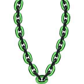 36 Inch Jumbo Fan Chain Necklace - Big Plastic Gameday Chain for Sports Fans - 45+ Color Options - Tailgate & Party Accessory