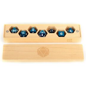 FanRoll by Metallic Dice Games Premium Wood Dice Vault: Purple Heart, Role Playing Game Dice Accessories for Dungeons and Dragons