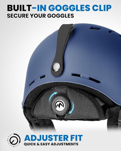 خوذة التزلج OutdoorMaster - خوذة Takin-NA على الجليد مع قناع، قرص قابل للتعديل، 10 فتحات - هيكل ABS متين وجزء EPS ممتص للصدمات - خوذة رياضية ثلجية للرجال والنساء والشباب in Saudi Arabia