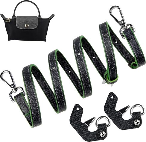 Crossbody Strap Replacement for Longchamp Le Pliage Original Pouch with Handle Mini Bag Adjustable Conversion Kit for Long Champ(Width:12mm,Color:Brown) in Kuwait