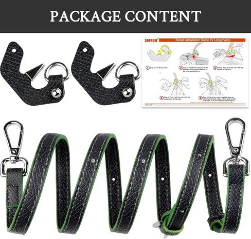 Crossbody Strap Replacement for Longchamp Le Pliage Original Pouch with Handle Mini Bag Adjustable Conversion Kit for Long Champ(Width:12mm,Color:Brown) in Kuwait