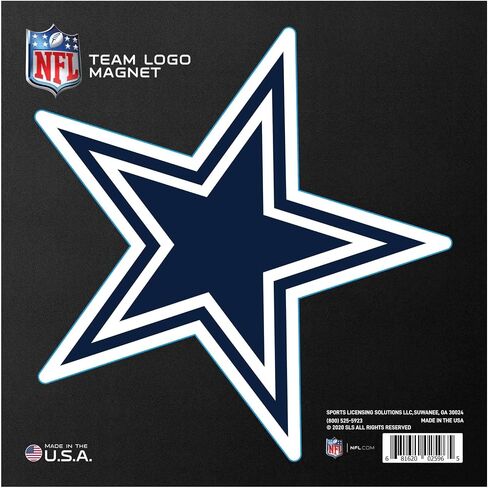 FANMATS NFL - مغناطيس شعار فريق دالاس كاوبويز الكبير 10 بوصة in Saudi Arabia