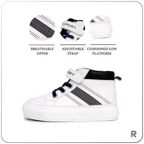 أحذية Rockport للأطفال الصغار أحذية رياضية للأولاد أحذية عالية للكاحل أحذية رياضية للمشي خفيفة الوزن ومتينة للأولاد الصغار (الأطفال الصغار/الأطفال الصغار) in Saudi Arabia