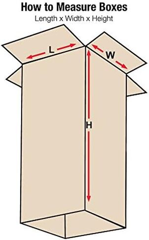 Aviditi T6648INNER Telescoping Corrugated Cardboard Box 6" L x 6" W x 48" H, Kraft, For Shipping, Packing and Moving (Pack of 25) in Saudi Arabia