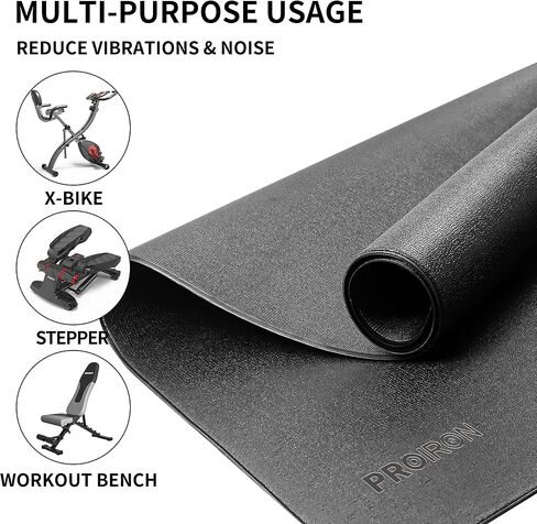 PROIRON Gym Floor Mat,Treadmill Mat 45"x32"/47"x24"/79"x36",Gym Matt for Home Gym，Floor Protector Mat,Exercise Equipment Mat for Exercise Bike, Weight Bench, Rowing Machine, Cross Trainer, Gym Fitness Workout Training Mat in Saudi Arabia