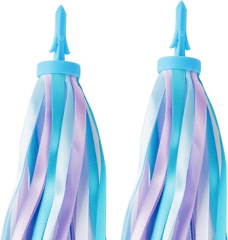 Umatoll 1 Pair(2pcs) Kid's Bike Streamers, Colorful Bicycle Tassels Ribbon for Girls Boys, Balance Bike Scooter Handlebar Accessories in Saudi Arabia